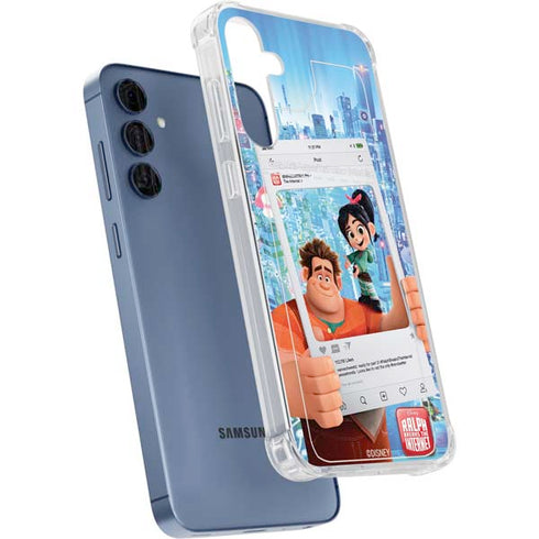 Disney Wreck-it Ralph and Vanellope Instagram Pose Galaxy A35 5G Clear Case